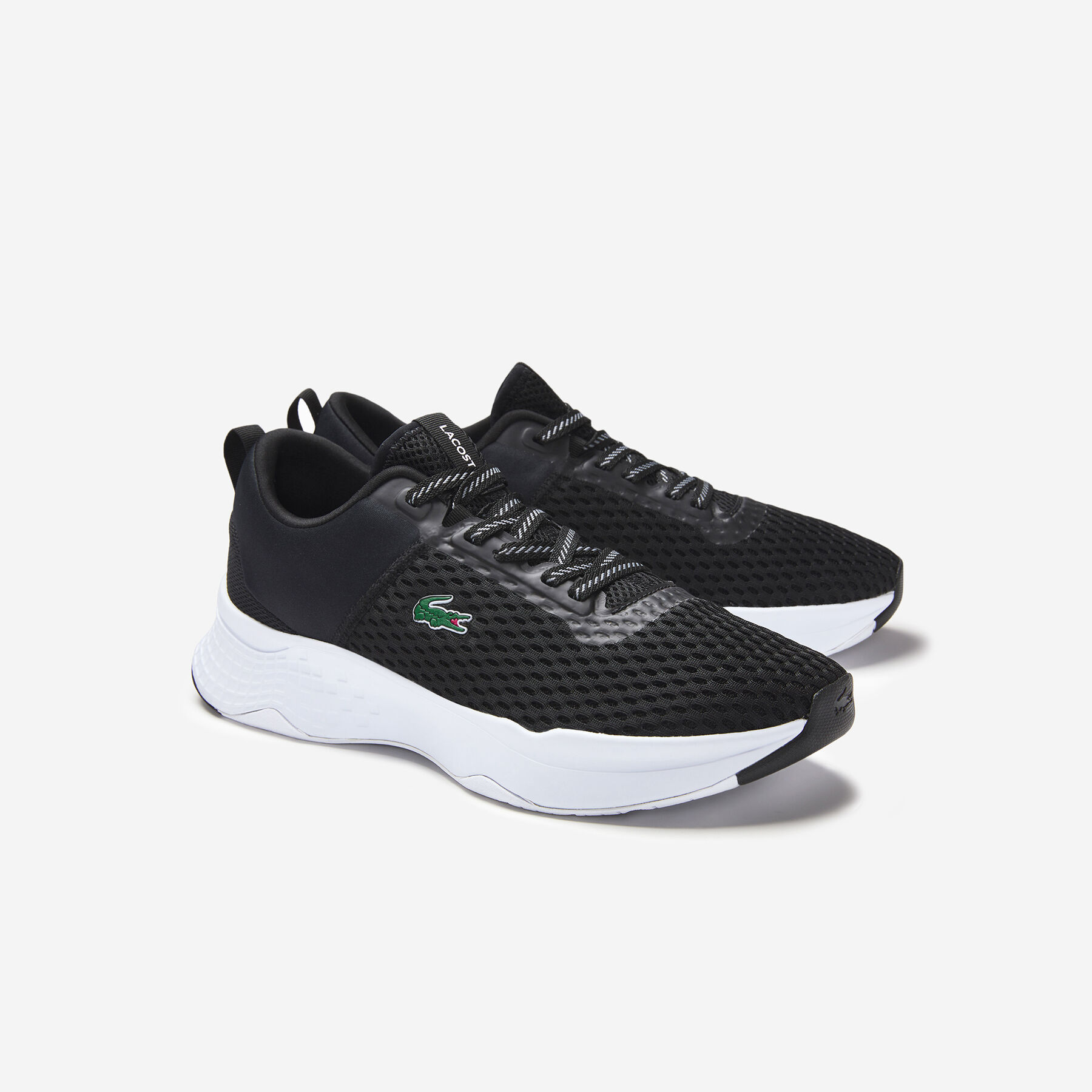 lacoste men s court drive textile trainers