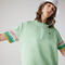 lacoste women s crew neck striped accents honeycomb cotton t shirt