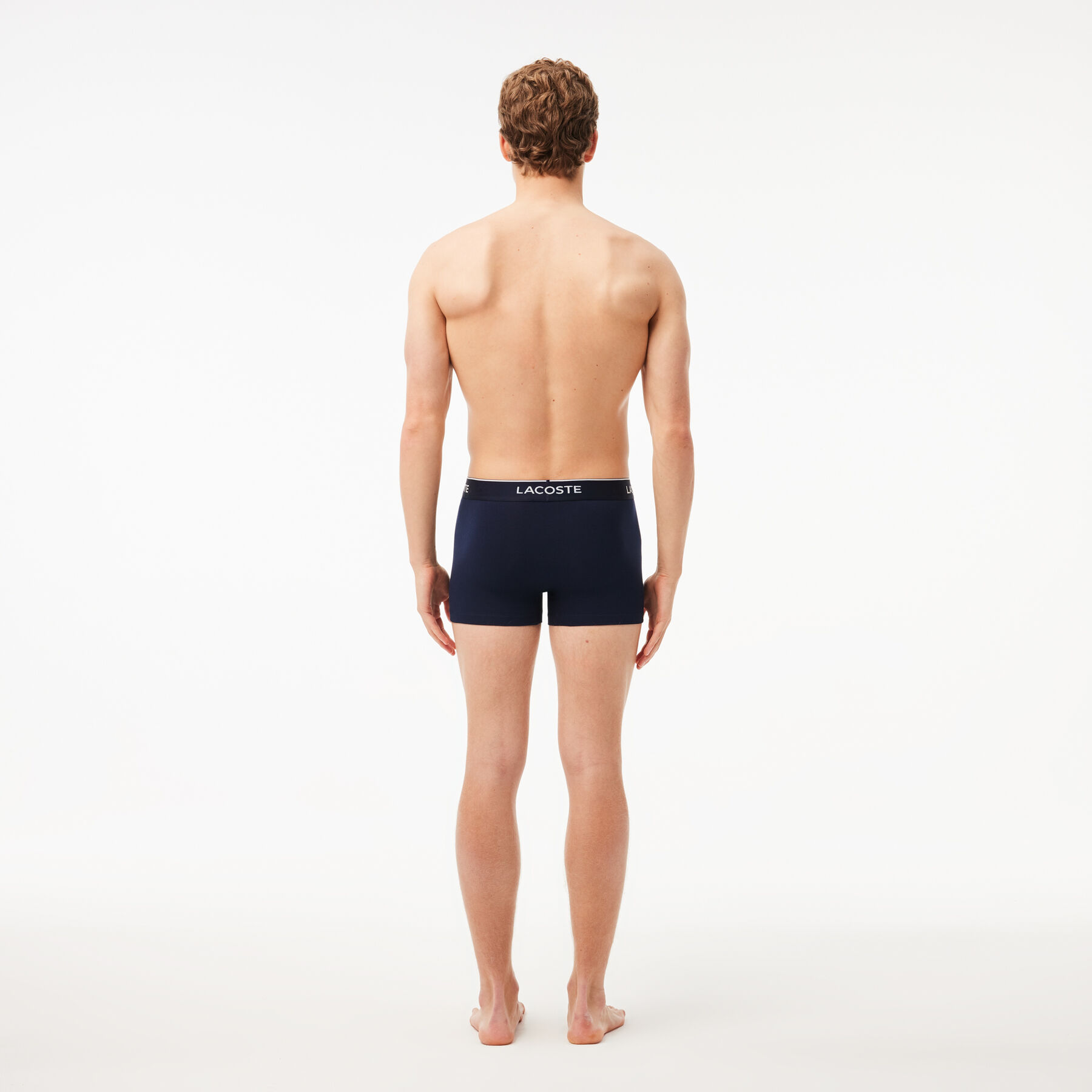 Pack Of 3 Navy Casual Trunks With Contrasting Waistband - 5H3401-00-HY0