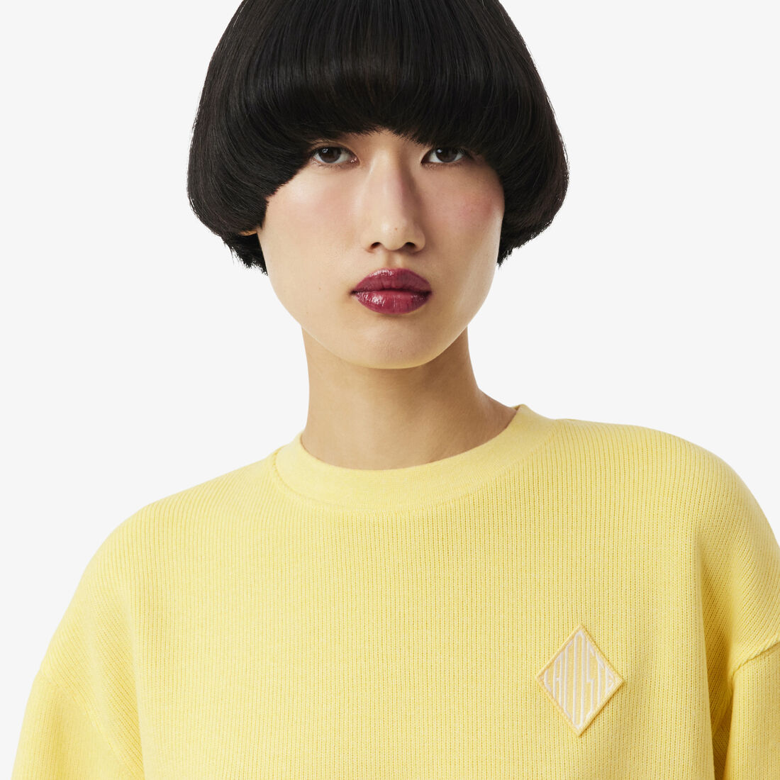 قميص رياضي واسع من قماش إنترلوك Oversized Interlock Sweatshirt - SF1482-00-864