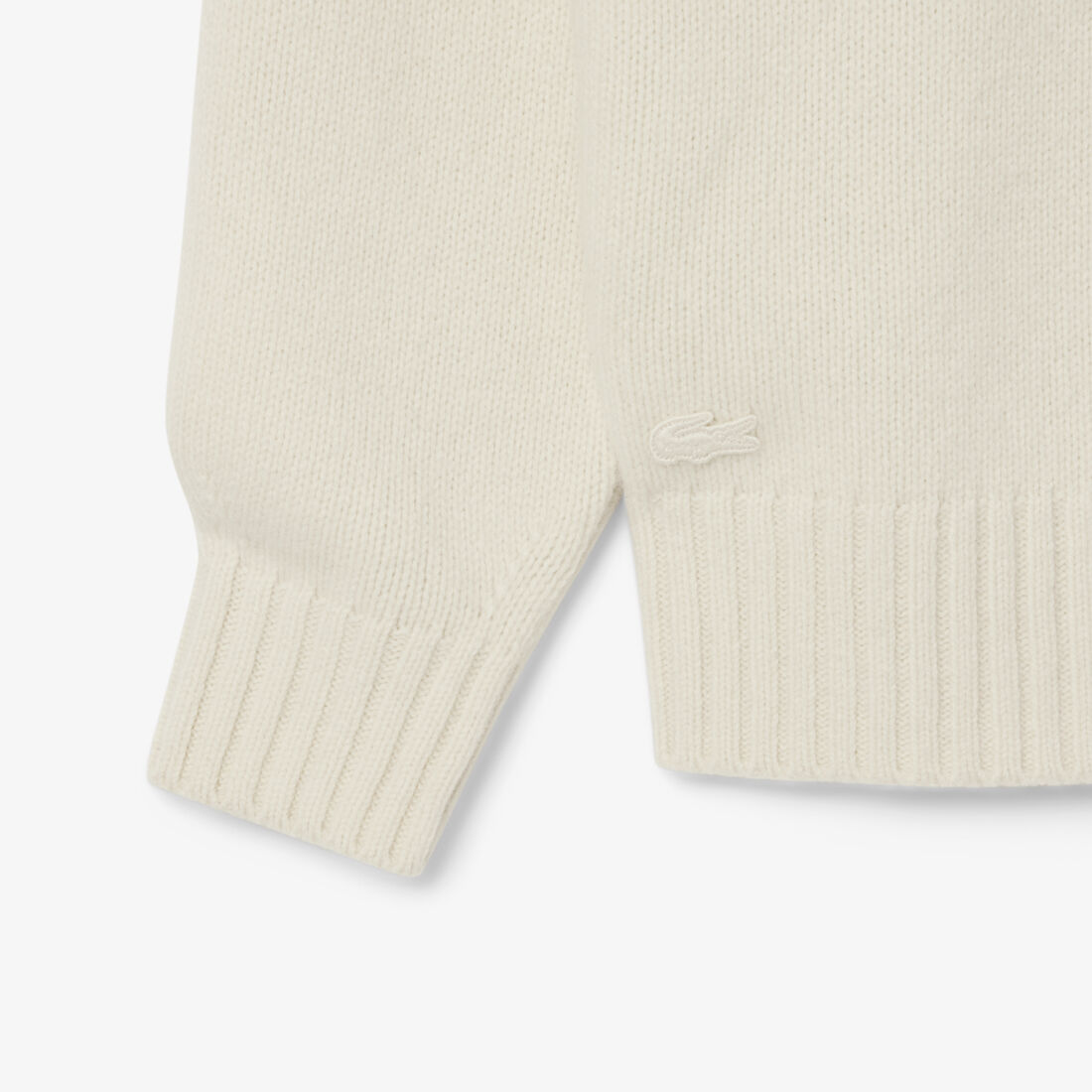 سترة صوفية مزينة بماركة بتقنية التطعيم (إنتارسيا) Intarsia Branded Wool Sweater - AH5202-00-A9I