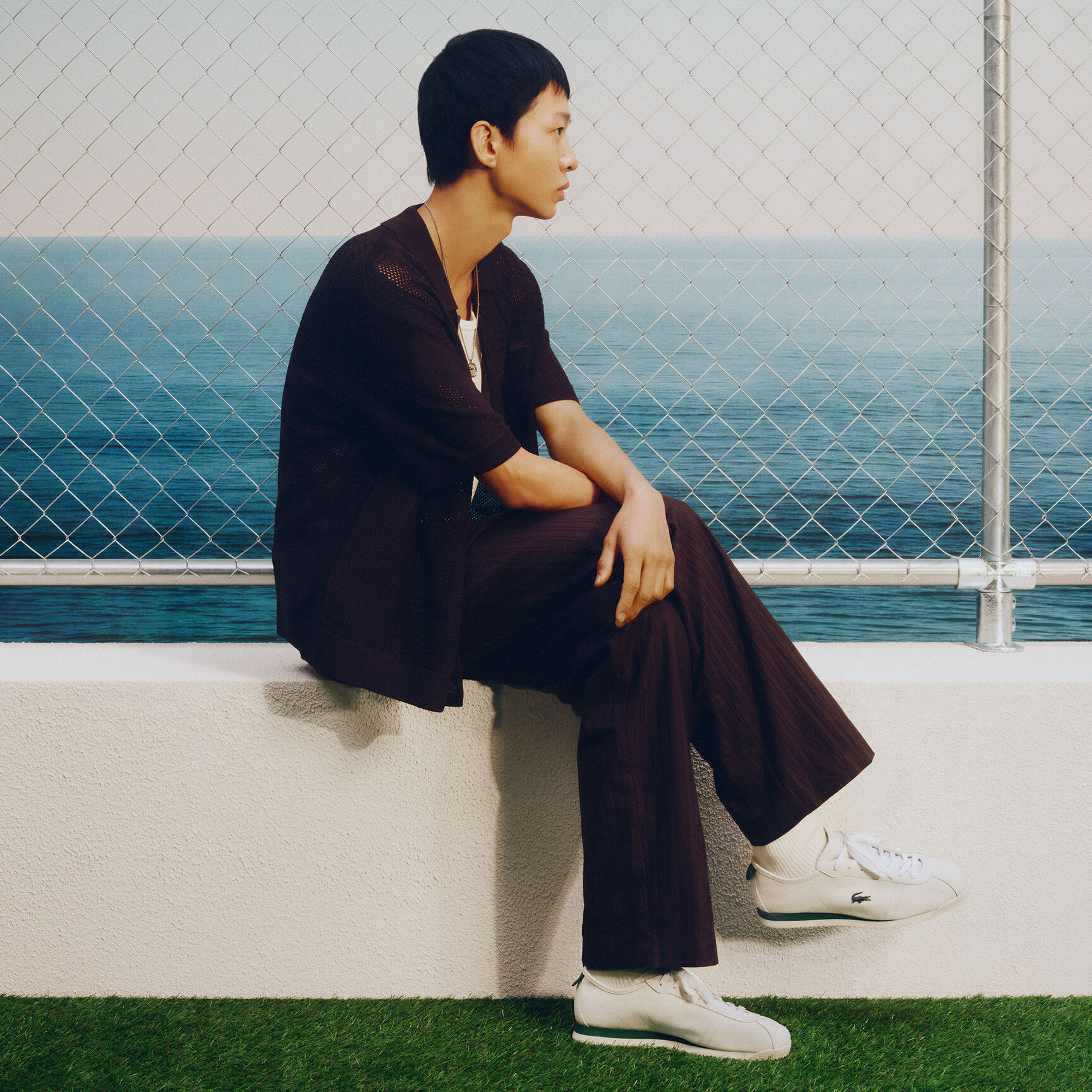 Men's Club-Low Leather Sneakers - 51SMA0138-65T