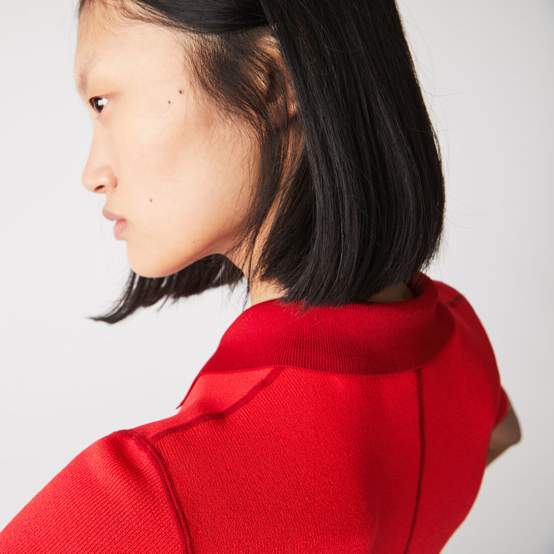 فستان بولو سكيتر نسيج بارز للنساء فستان بولو سكيتر نسيج بارز للنساء