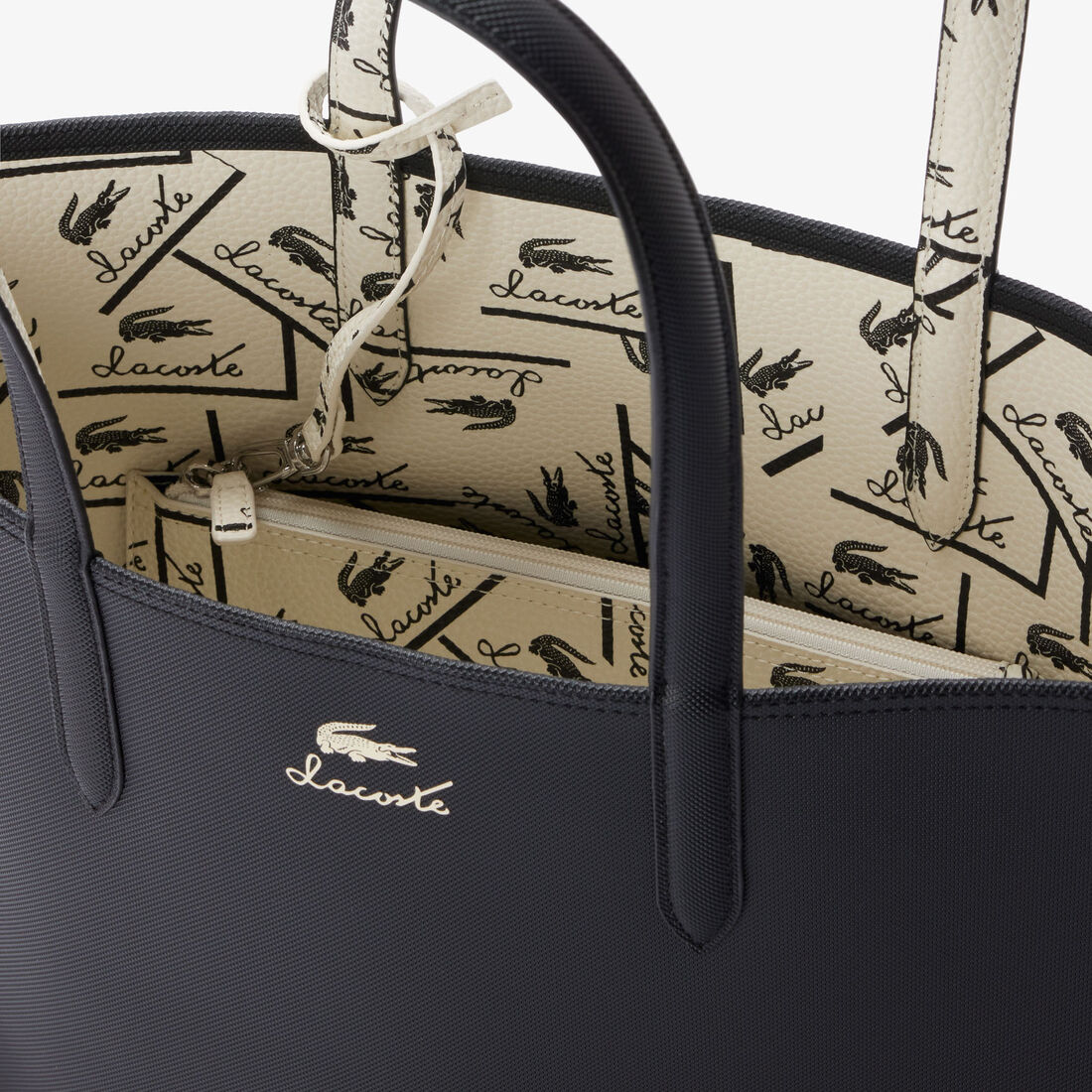 حقيبة آنا ذات الوجهين بشعار الماركة Reversible Anna Tote with Signature - NF4742AS-N91