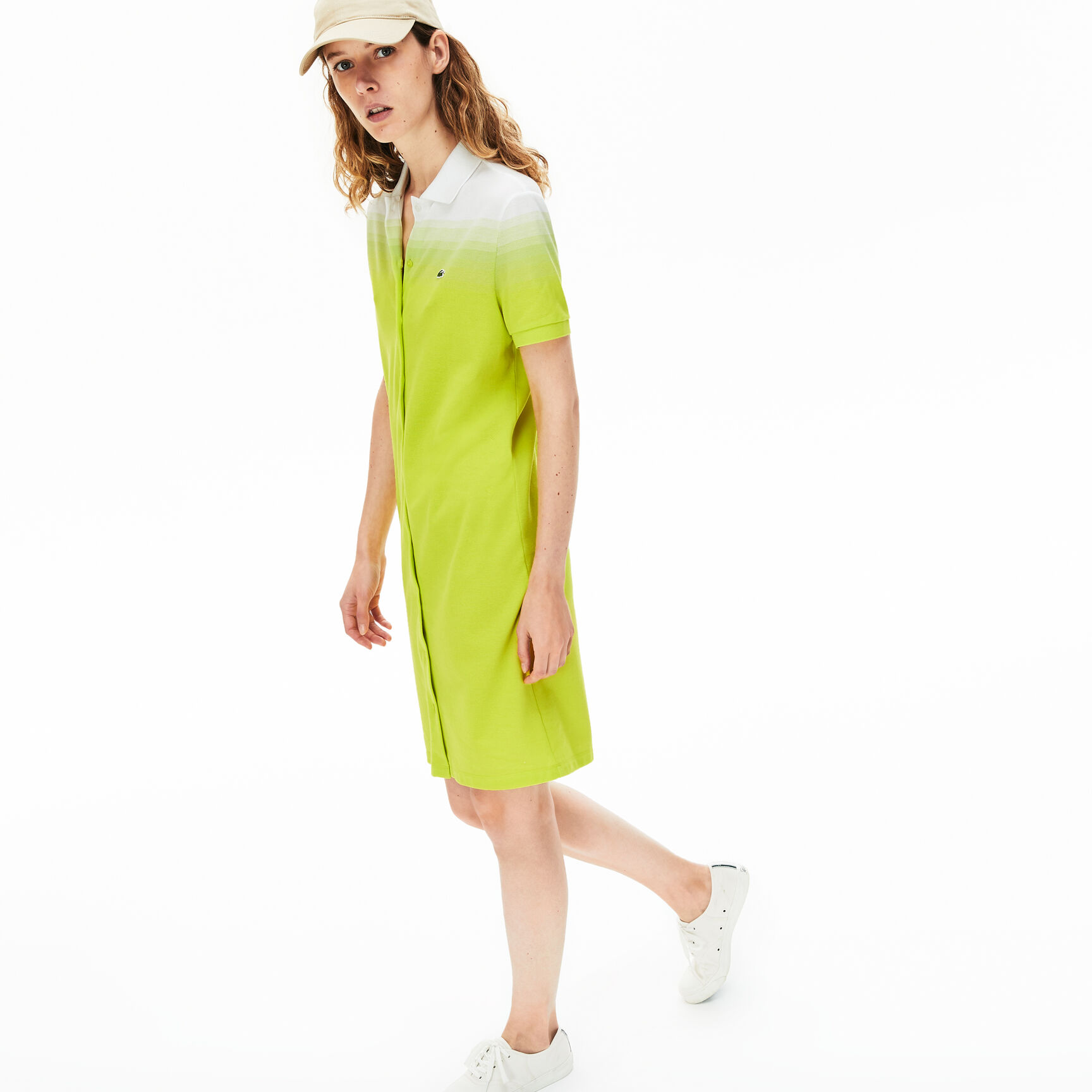 فستان بولو من قطن بيكيه من مجموعة Made in France للسيدات فستان بولو من قطن بيكيه من مجموعة Made in France للسيدات