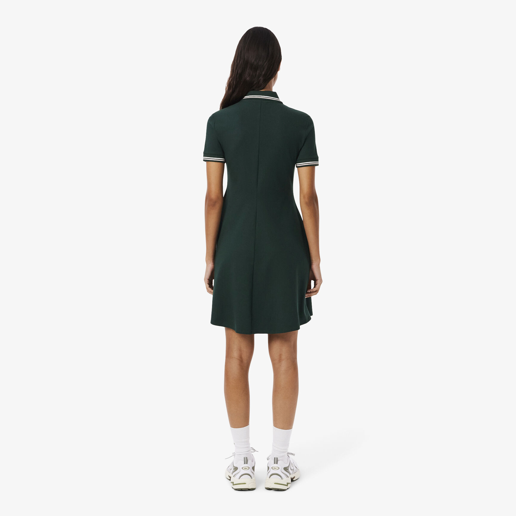 Stretch Polo Collar Skater Dress - EF5288-00-AIG