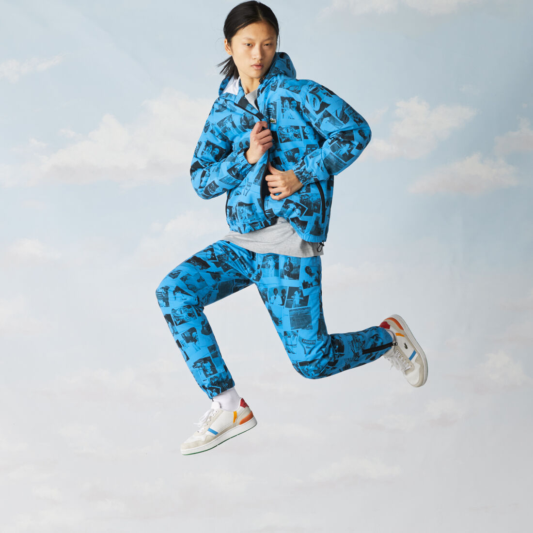 جاكيت بسحاب للجنسين من مجموعة Lacoste LIVE و Polaroid جاكيت بسحاب للجنسين من مجموعة Lacoste LIVE و Polaroid