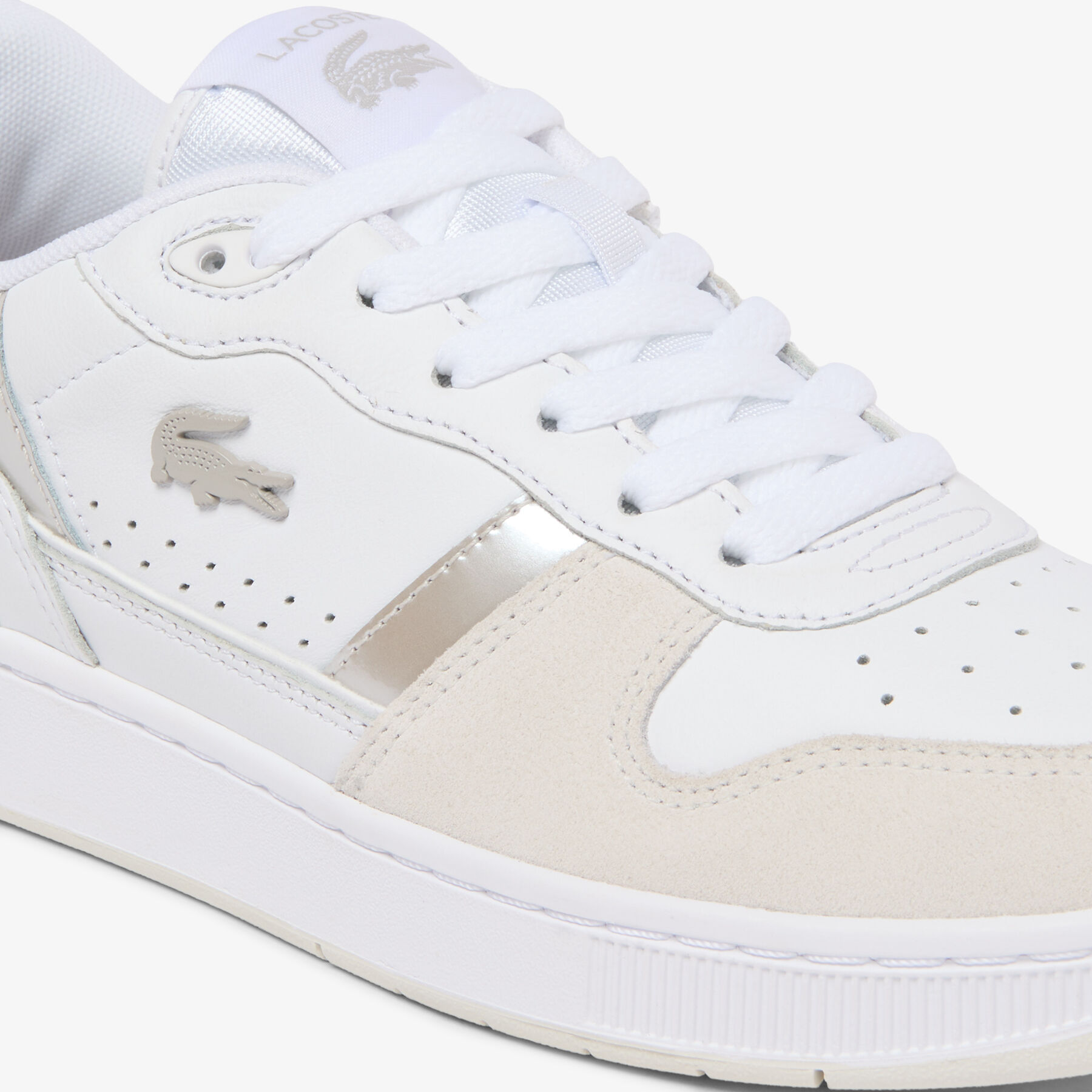 lacoste women s t clip set leather sneakers