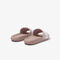 Women's Croco Metallic PU Slides lacoste women s croco metallic pu slides