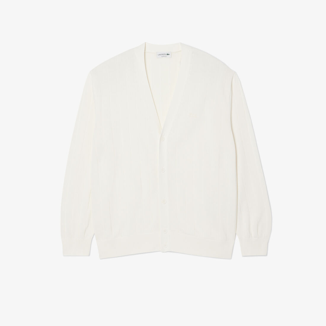 كارديغان محبوك بتصميم مضلع انسيابي. Fluid Rib Knit Cardigan - AH5338-00-70V