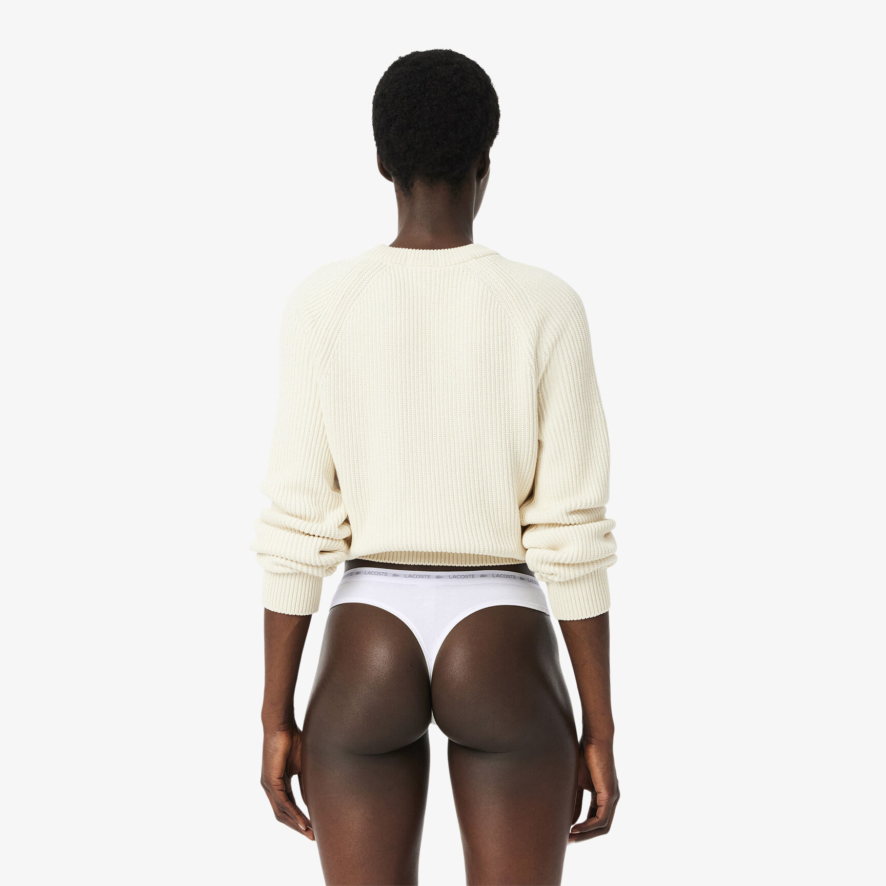 طقم ثونغ قطن مطاطي بتصميم رفيع ، 3 قطع 3-Pack Thongs - 8F1341-00-NUA