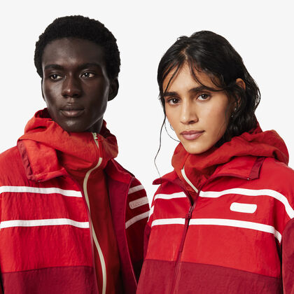 لاكوست runway colour block track jacket