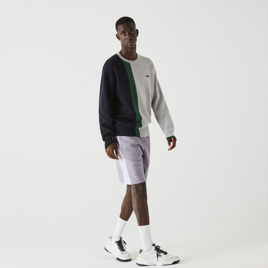 Men's Lacoste SPORT Contrast Band Fleece Shorts Men's Lacoste SPORT Contrast Band Fleece Shorts