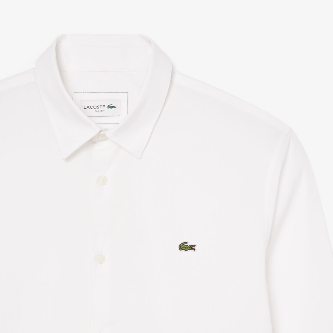 قميص بوبلين قطني مطاطي بقصة ضيقة Slim Fit Stretch Cotton Poplin Shirt - CH5620-00-001