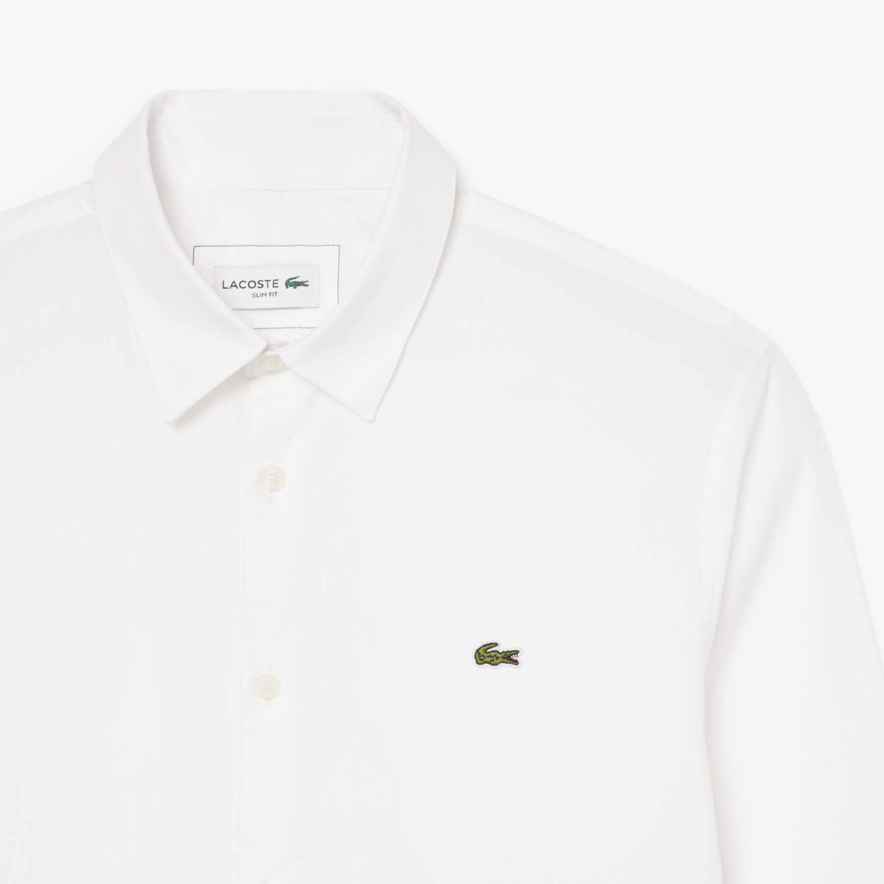 Slim Fit Stretch Cotton Poplin Shirt lacoste slim fit stretch cotton poplin shirt