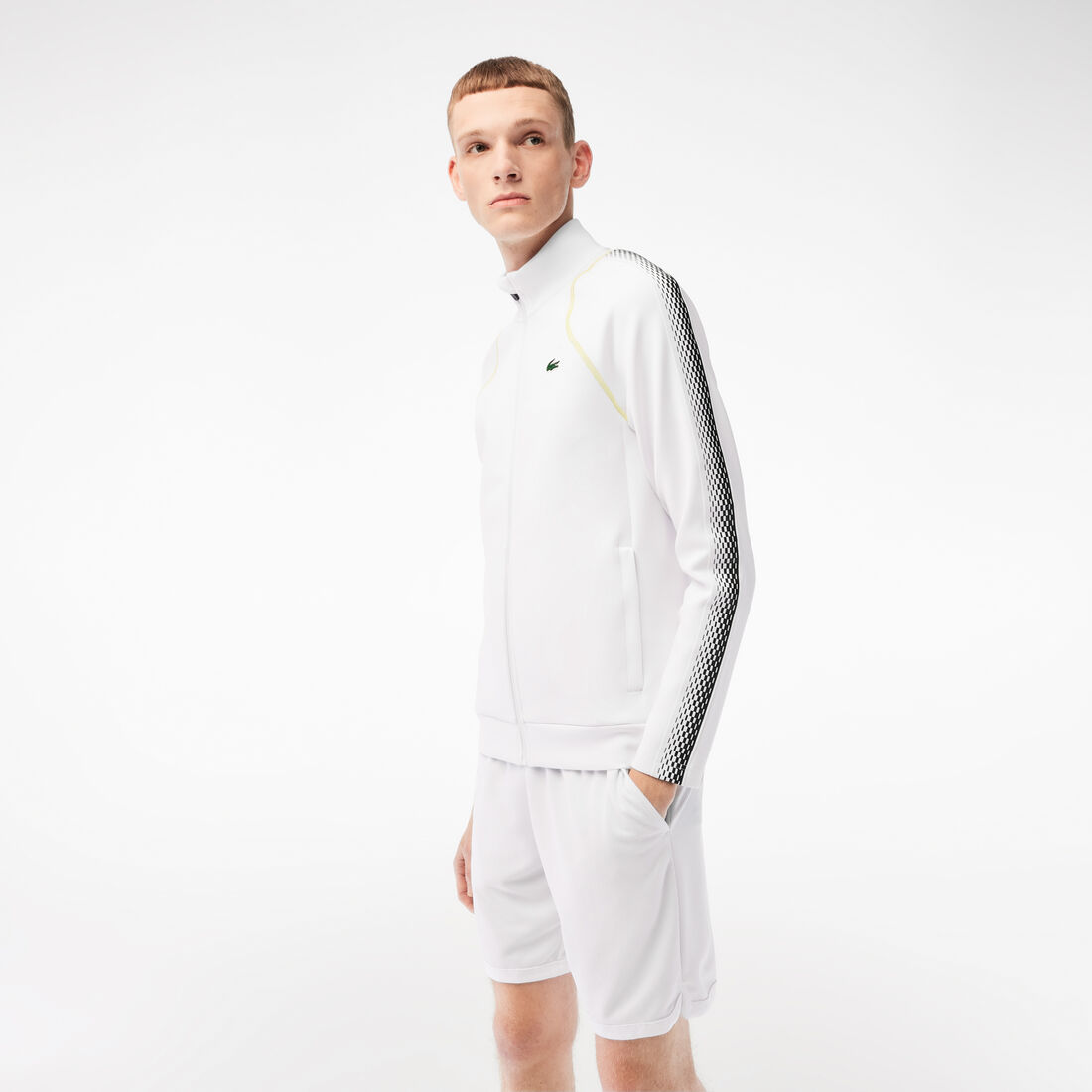 سويت شيرت بسحّاب للرجال مجموعة Lacoste Tennis x Daniil Medvedev