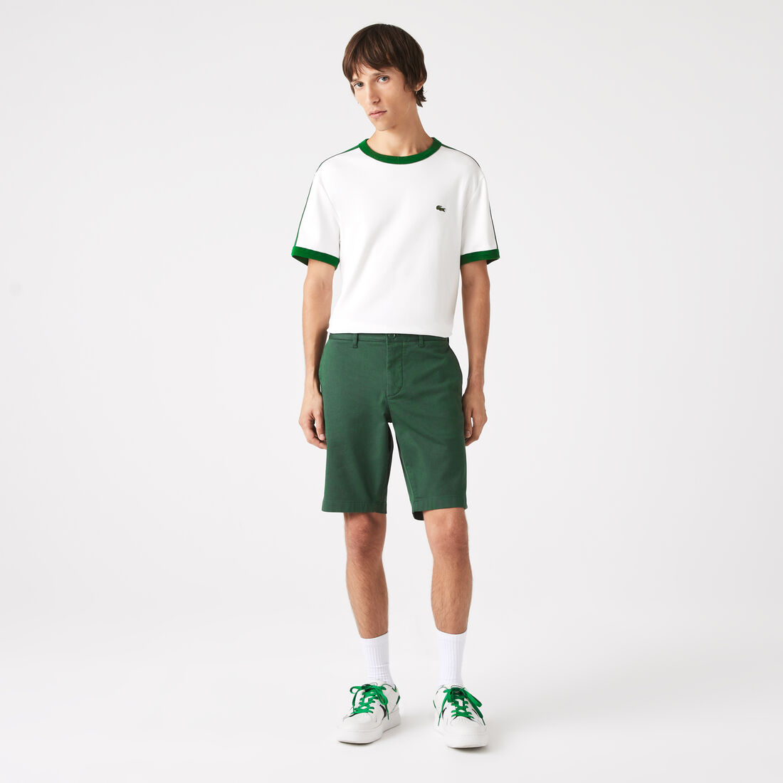 جاكيت لاكوست بنمط فيست مبطن مقاوم للماء للرجال