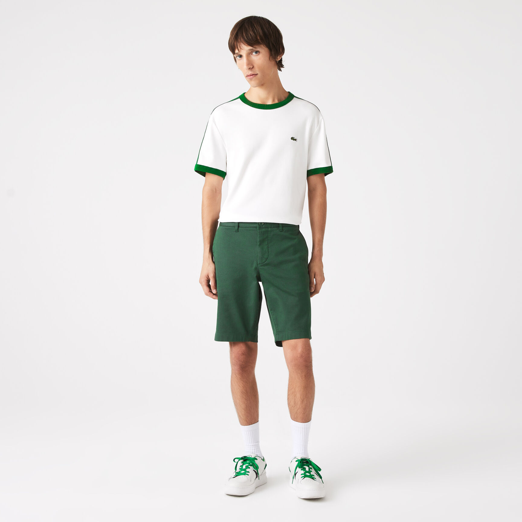 جاكيت لاكوست بنمط فيست مبطن مقاوم للماء للرجال