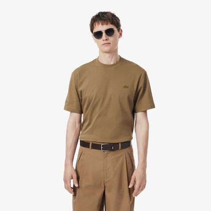 lacoste embroidered signature t shirt