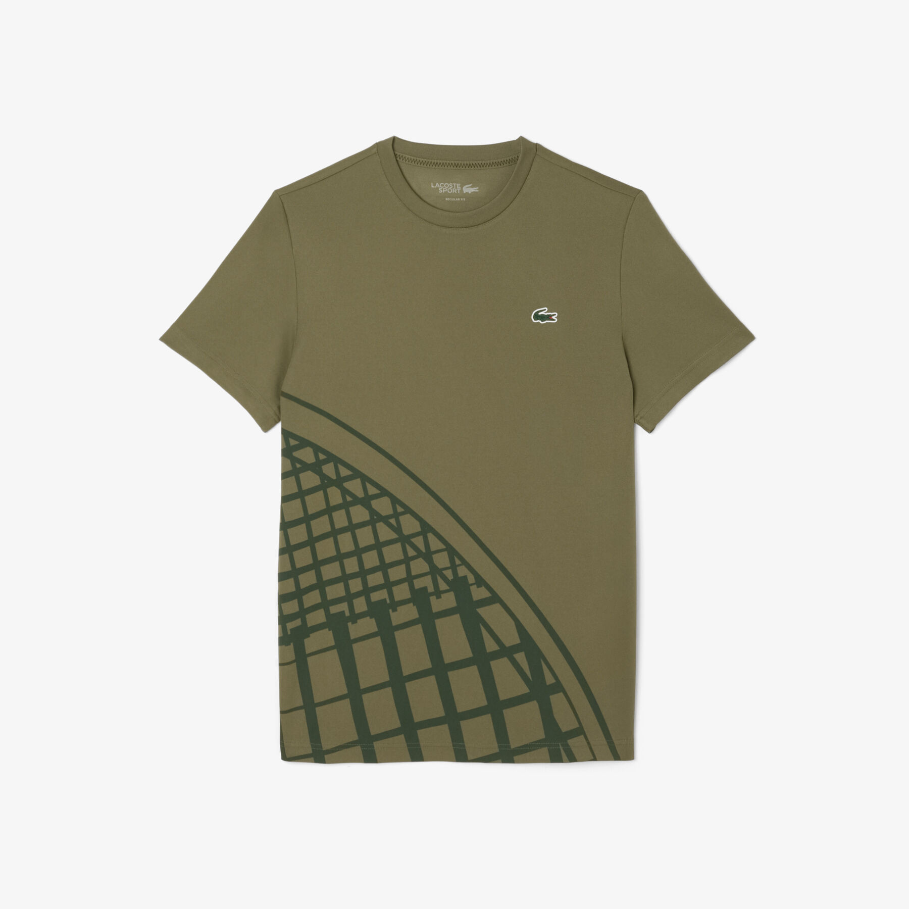 lacoste ultra dry printed tennis t shirt