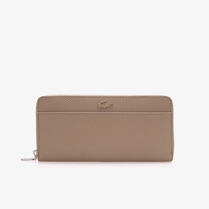 Unisex Chantaco Zipped Pique Leather Large Wallet
