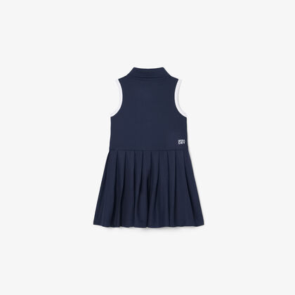 lacoste sleeveless petit pique dress