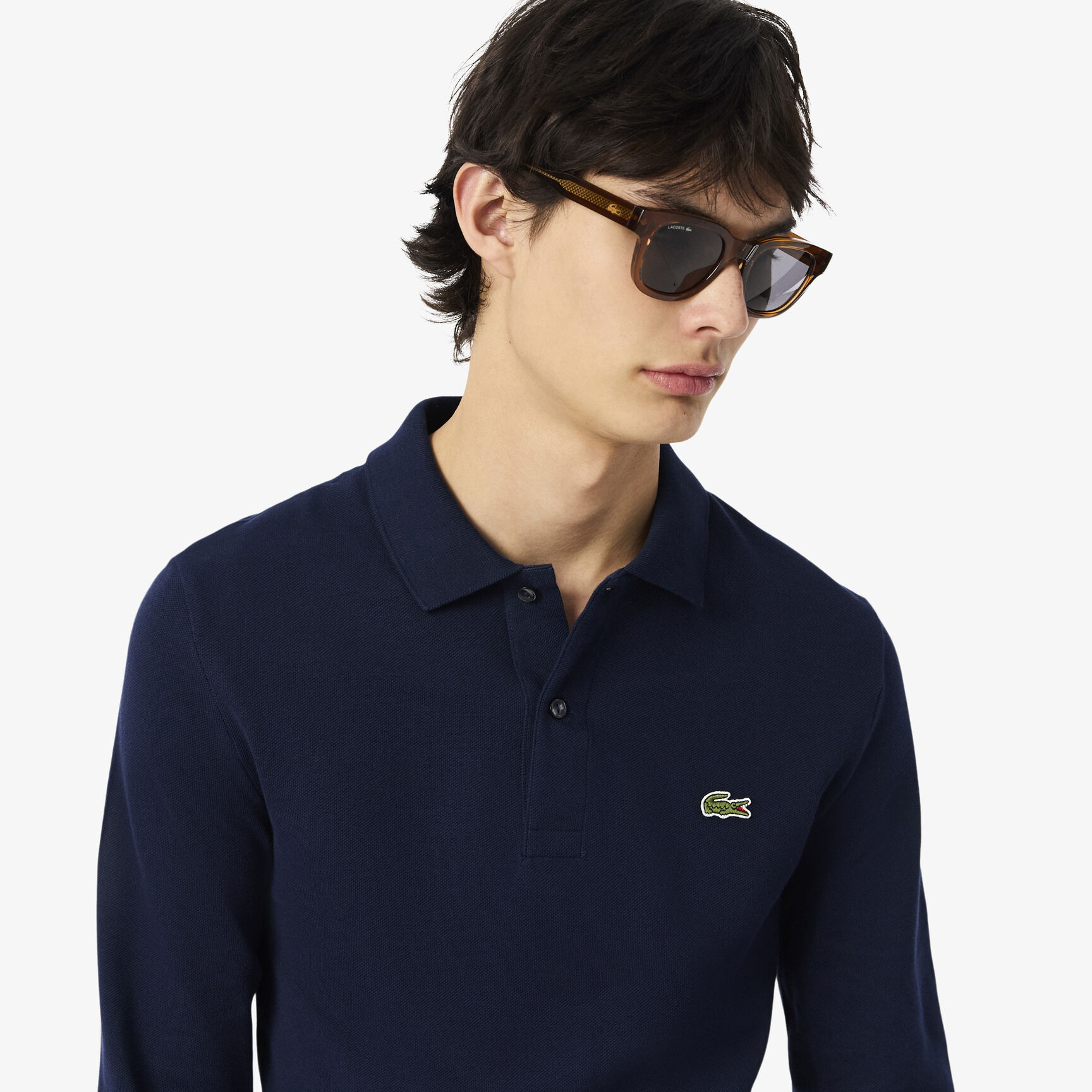Men's Lacoste Slim Fit Petit Piqu&eacute; Polo Shirt - PH4013-00-166