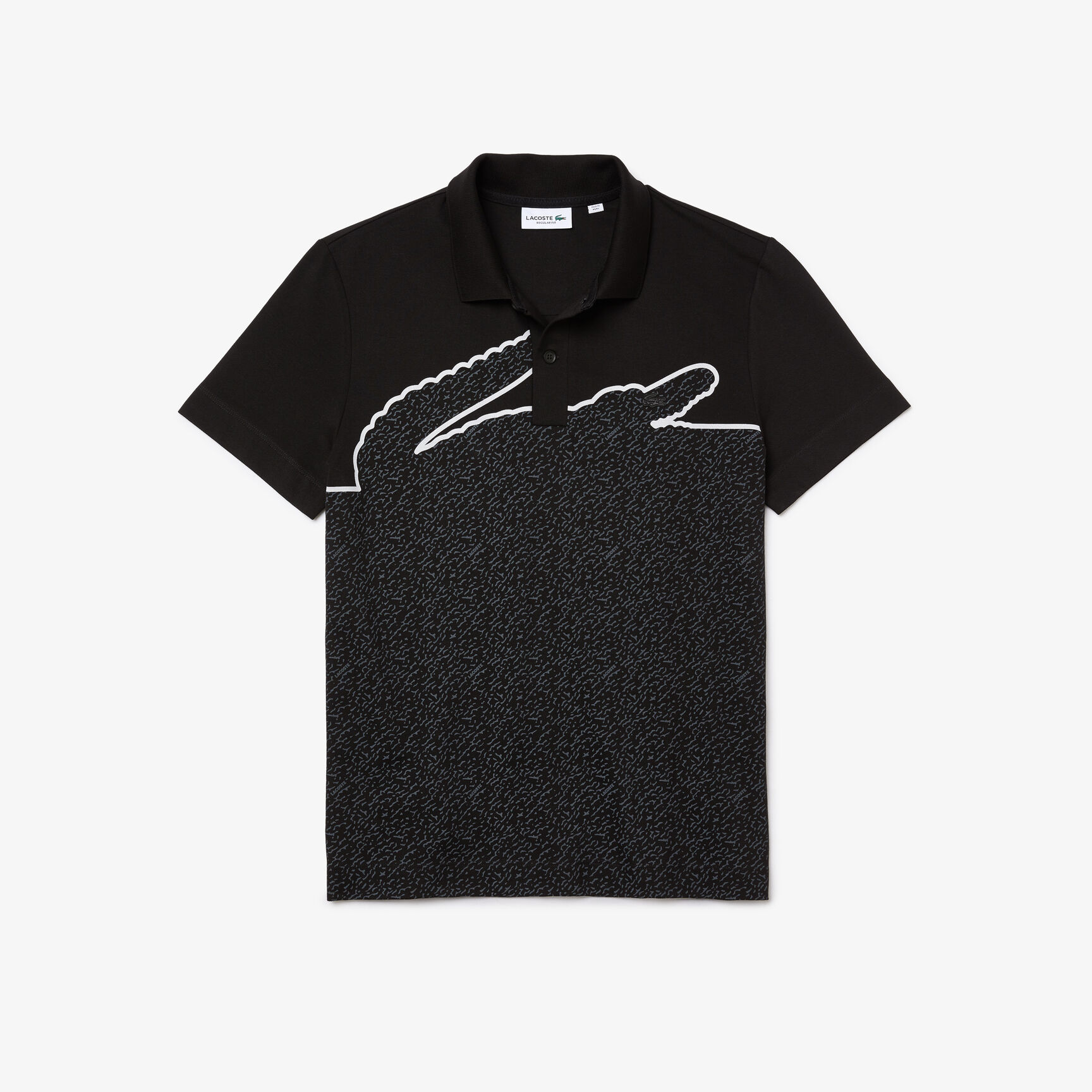 تيشيرت بولو لاكوست مطبوع قطن بيكيه مطاطي بقصة عادية للرجال تيشيرت بولو لاكوست مطبوع قطن بيكيه مطاطي بقصة عادية للرجال