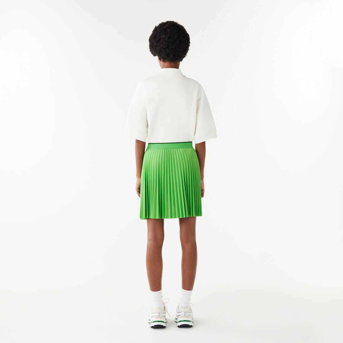 Short Pleated Elastic Waist Skirt Short Pleated Elastic Waist Skirt - JF2701-00-IXU