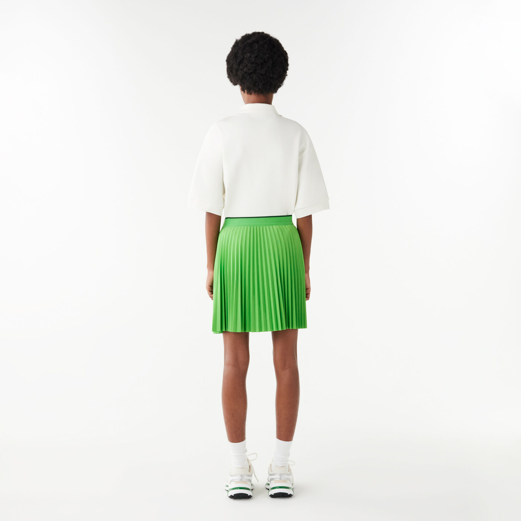 Short Pleated Elastic Waist Skirt Short Pleated Elastic Waist Skirt - JF2701-00-IXU