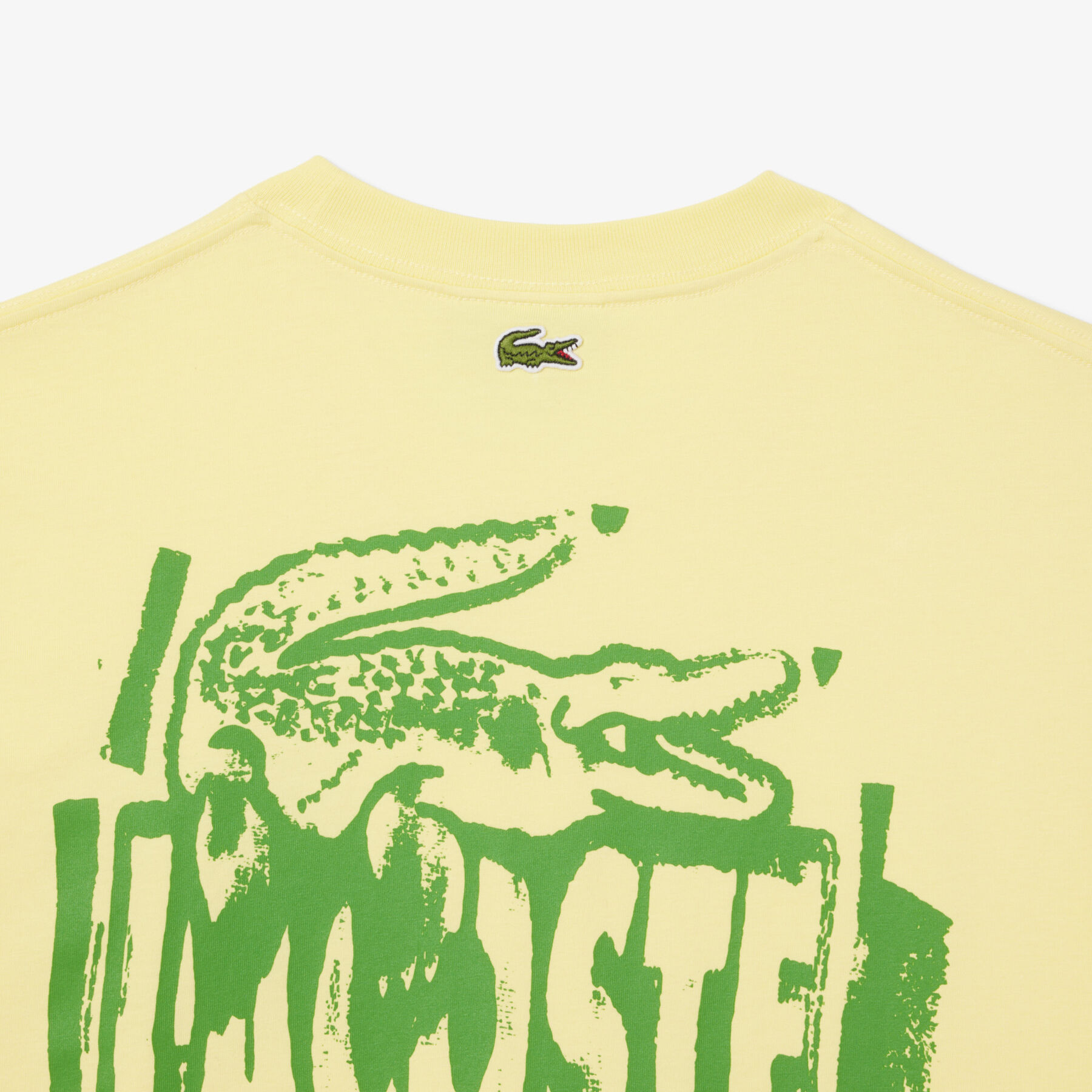 lacoste cotton jersey graphic t shirt
