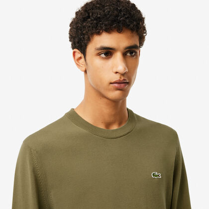 Monochrome Cotton Crew Neck Sweater Monochrome Cotton Crew Neck Sweater