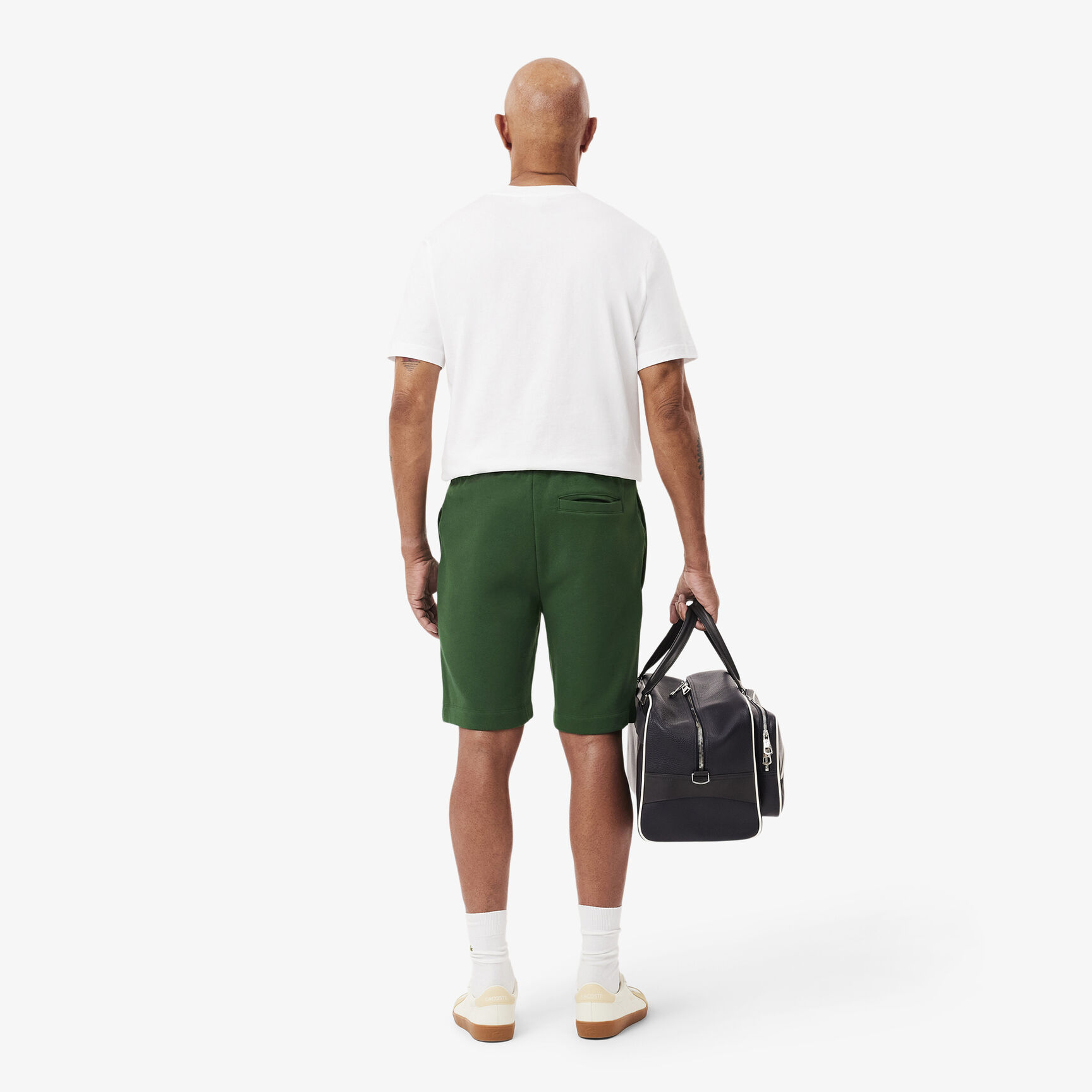 Men's Lacoste Organic Brushed Cotton Fleece Jogger Shorts - GH9627-00-132
