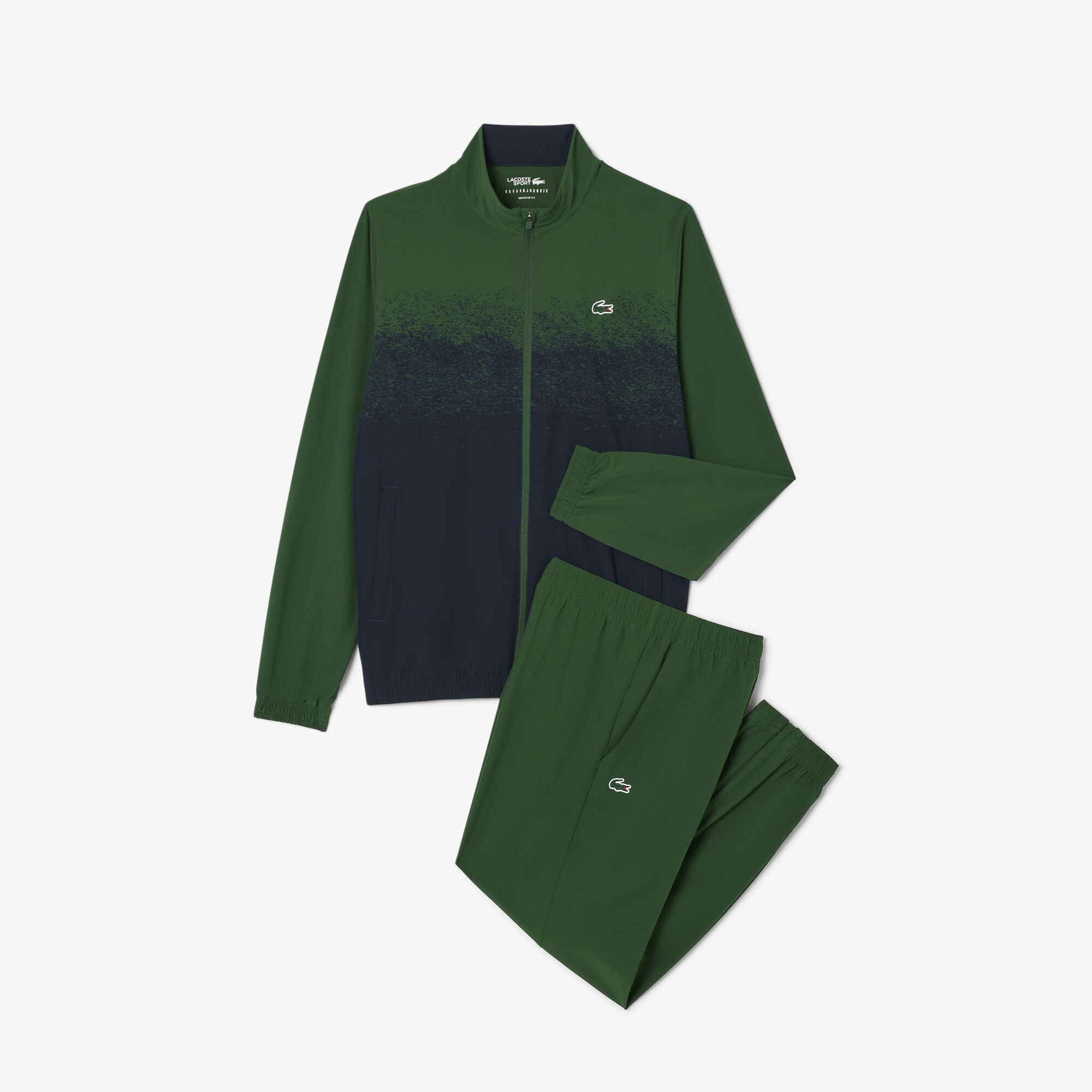 Lacoste Tennis x Novak Djokovic Tracksuit, Green / Navy Blue