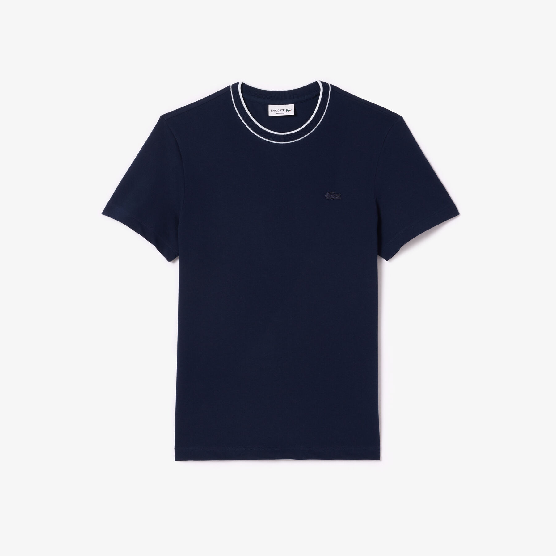 تيشيرت بيكيه مطاطي بياقة مخططة Stretch Pique Stripe Collar T-shirt - TH8174-00-166