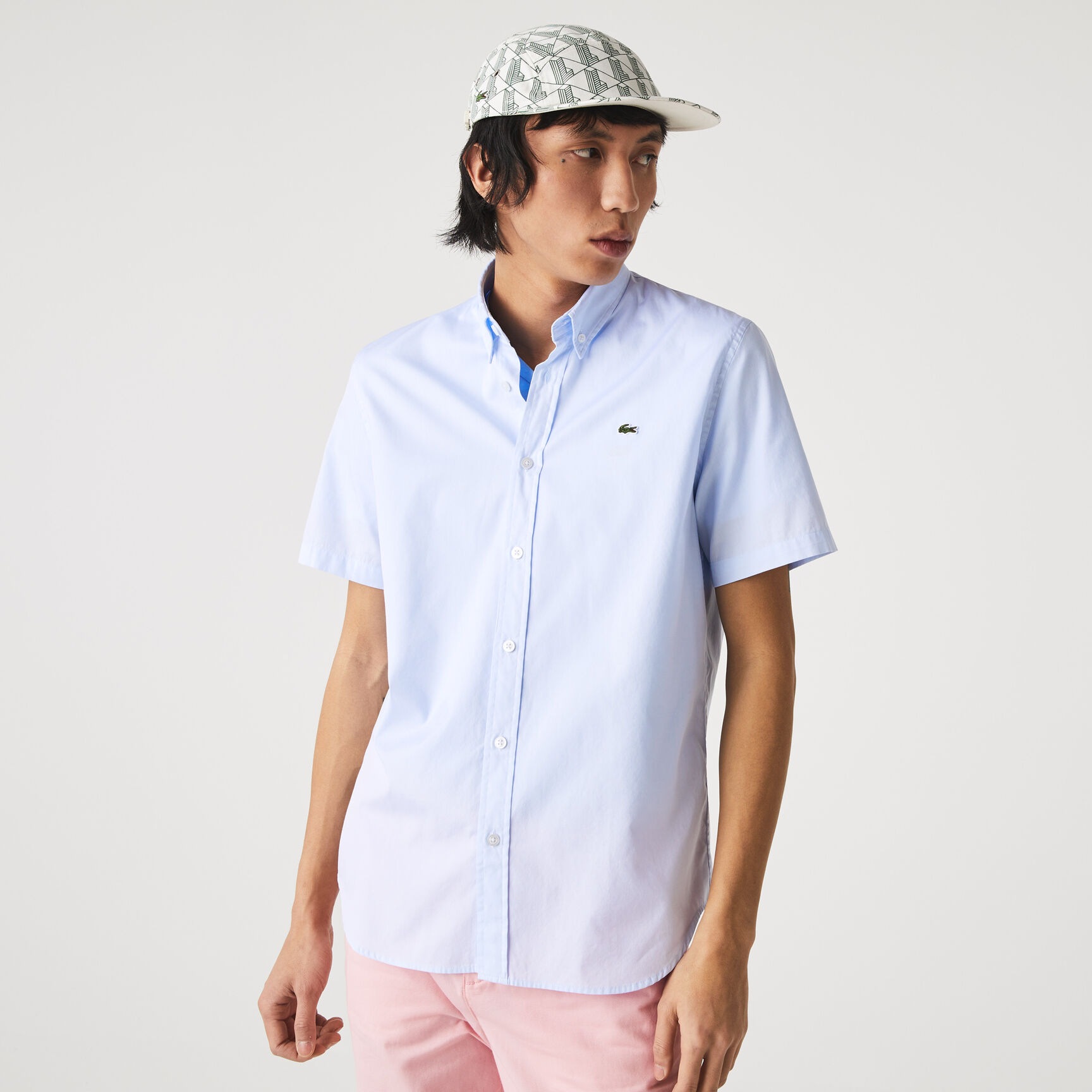 قميص قطن فاخر بقصة عادية للرجال قميص قطن فاخر بقصة عادية للرجال