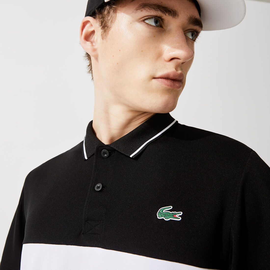 Men’s Lacoste SPORT Colourblock Breathable Resistant Polo Shirt Men’s Lacoste SPORT Colourblock Breathable Resistant Polo Shirt