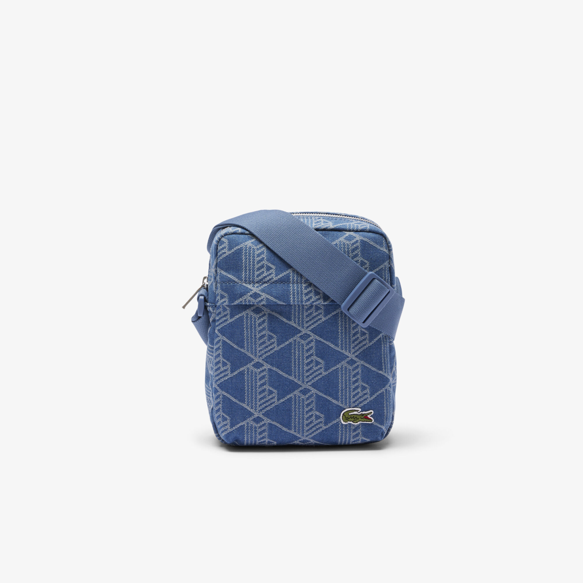 Neocroc Jacquard Motif Vertical Satchel, Blue | LACOSTE UAE