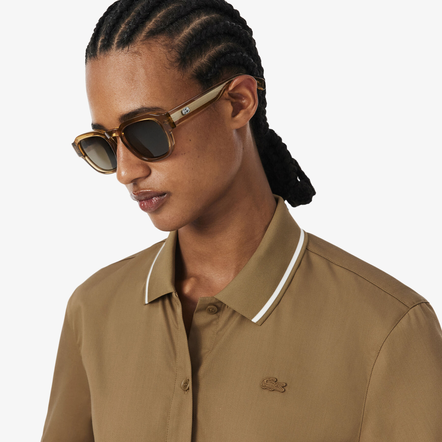 Petit Pique Effect Oversized Shirt lacoste petit pique effect oversized shirt