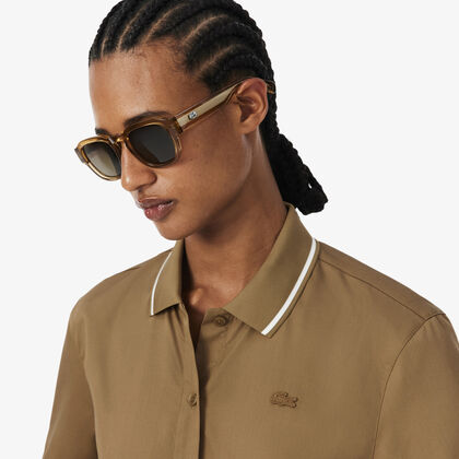 Petit Pique Effect Oversized Shirt lacoste petit pique effect oversized shirt