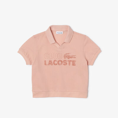 Boys' Lacoste Organic Cotton Branded Polo Shirt