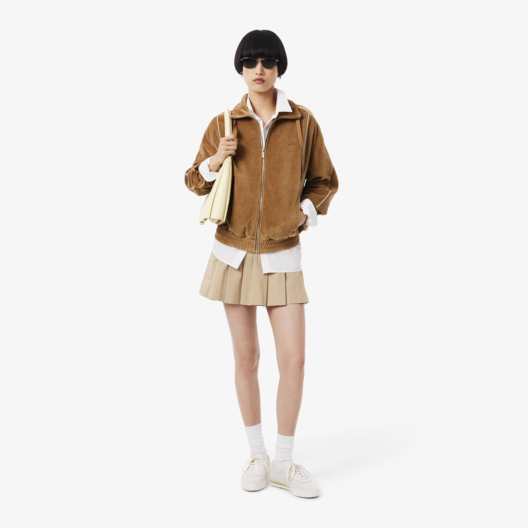 Oversized Zipped Velour Sweatshirt - SF5280-00-DPC