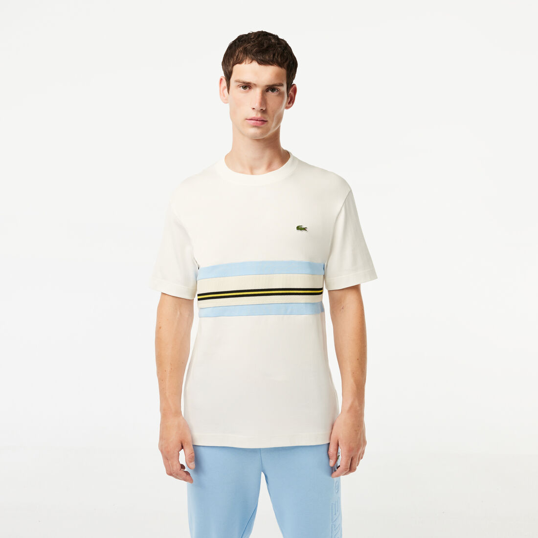 French Made Contrast Stripe Tee - TH1133-00-70V