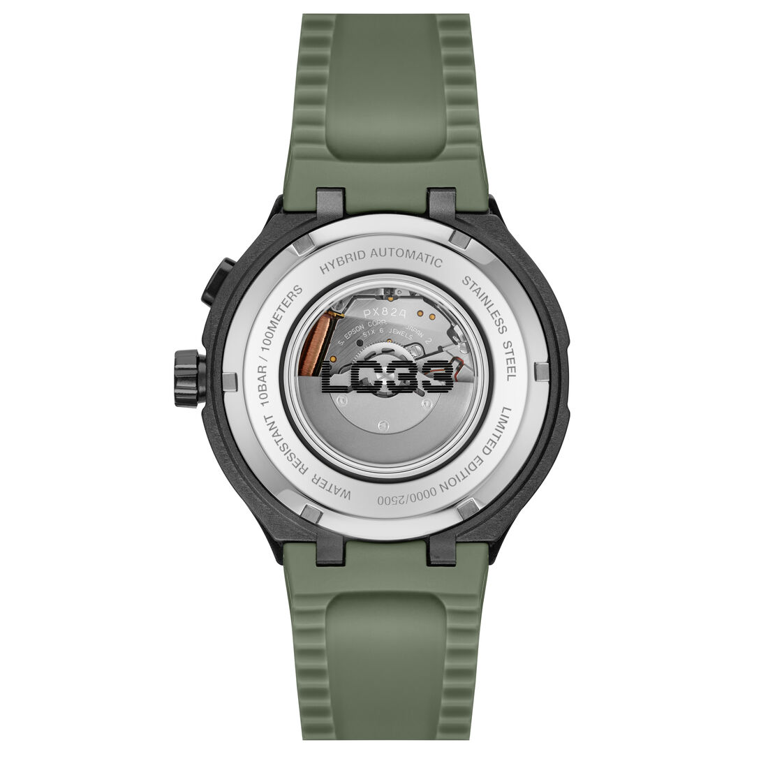 LC33 Green Silicone Watch LC33 Green Silicone Watch - 2011466-GRN