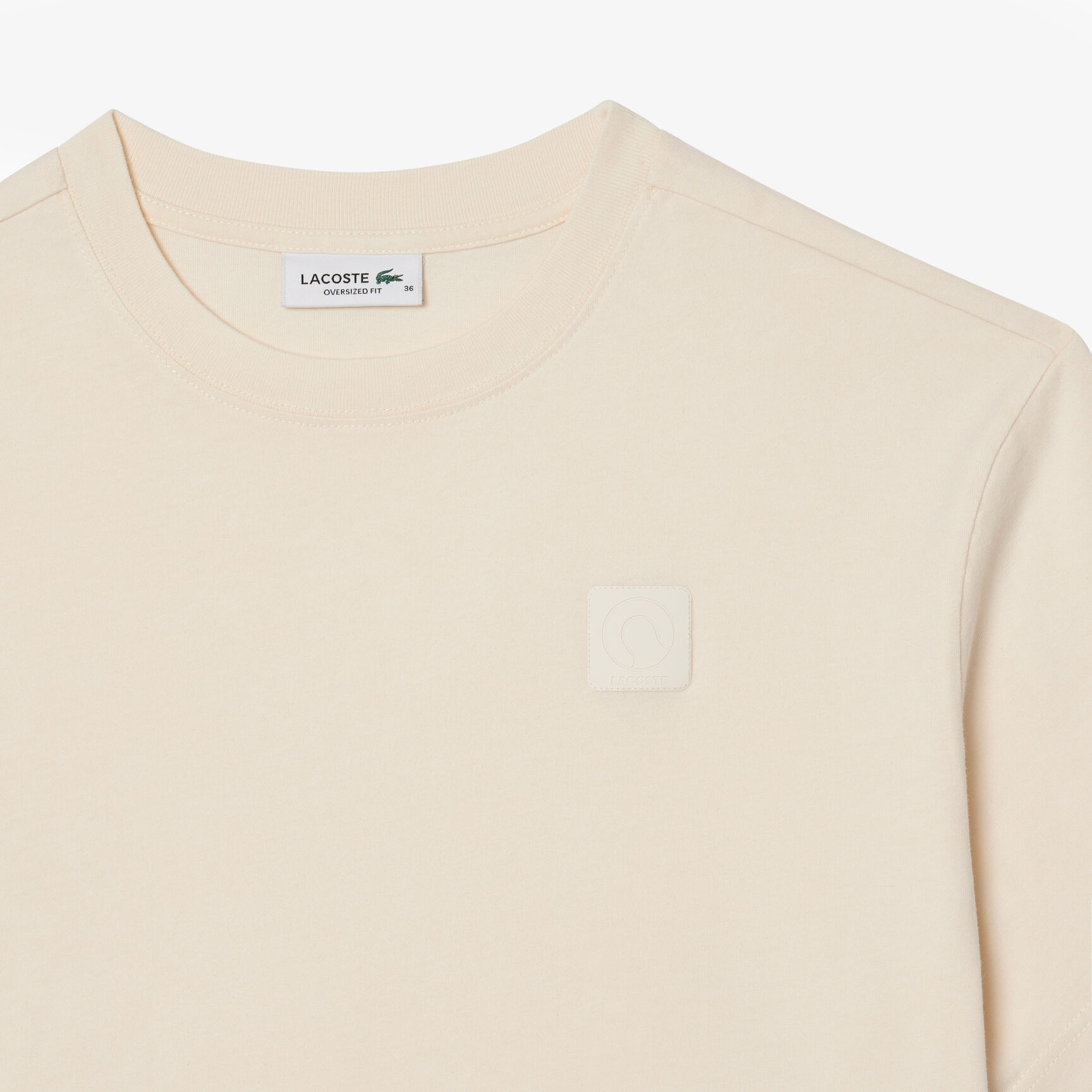 Oversized Wash Effect Badge T-shirt - TF4122-00-XFJ