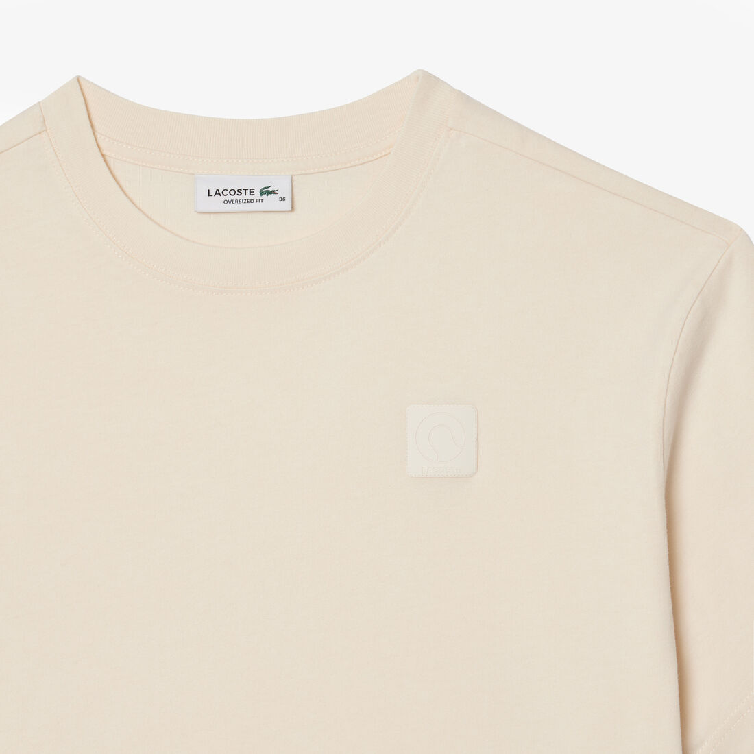 Oversized Wash Effect Badge T-shirt Oversized Wash Effect Badge T-shirt - TF4122-00-XFJ