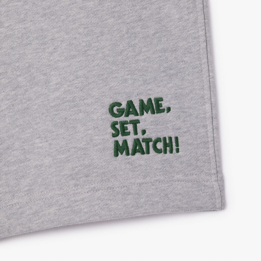 شورت ركض من الصوف مطرز بشعار الماركة Embroidered Slogan Fleece Jogger Shorts - GH8019-00-CCA