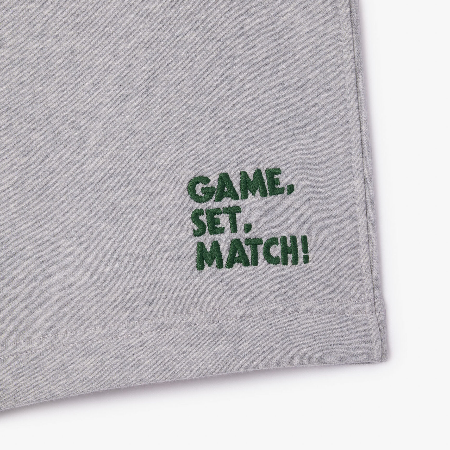 شورت ركض من الصوف مطرز بشعار الماركة Embroidered Slogan Fleece Jogger Shorts - GH8019-00-CCA