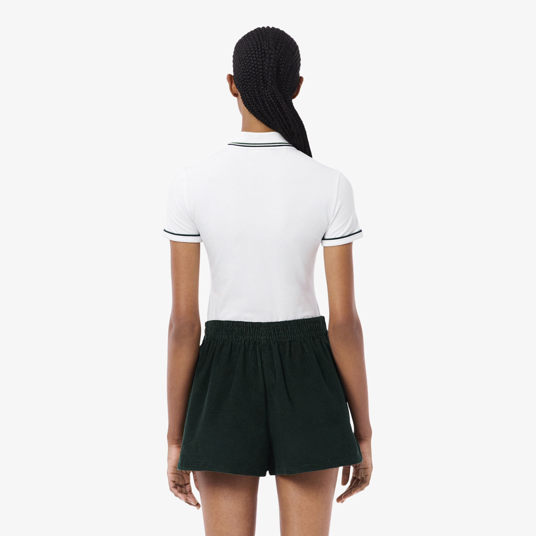 lacoste l 12 d slim fit trim detail polo shirt