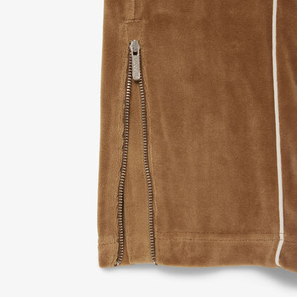 Trim Accent Velour Sweatpants